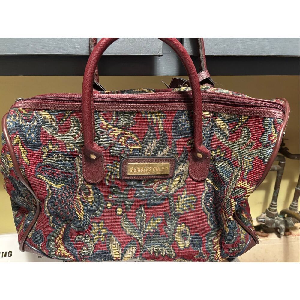 Vintage Member’s Only Carpet Bag